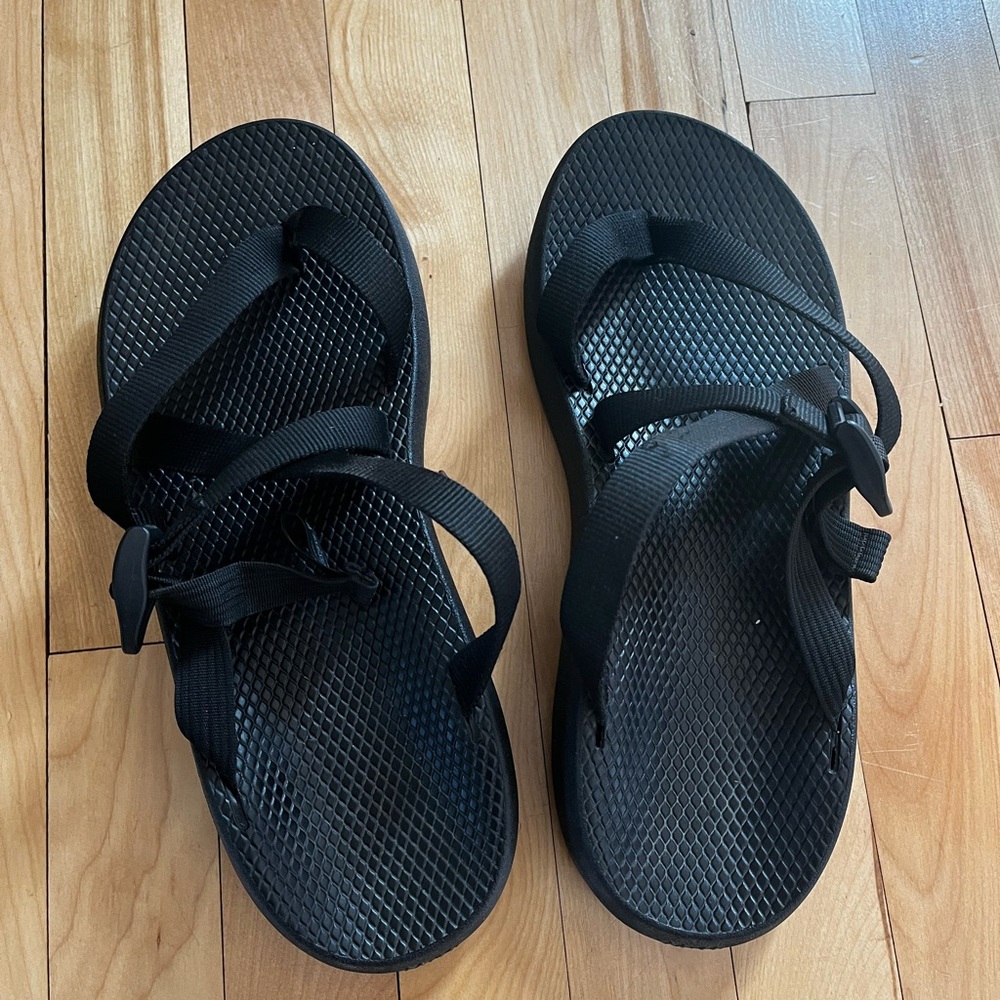 Chaco tegu sport all Black Sandals, 11